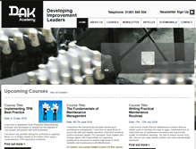Tablet Screenshot of dakacademy.com